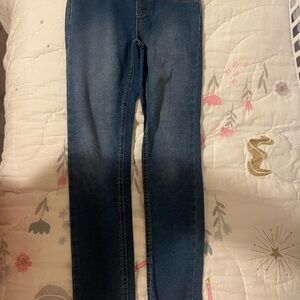 Dark Blue Denim Jeans, Legging fit